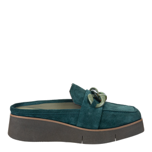 NAKED FEET - ELECT in EMERALD Platform Mules