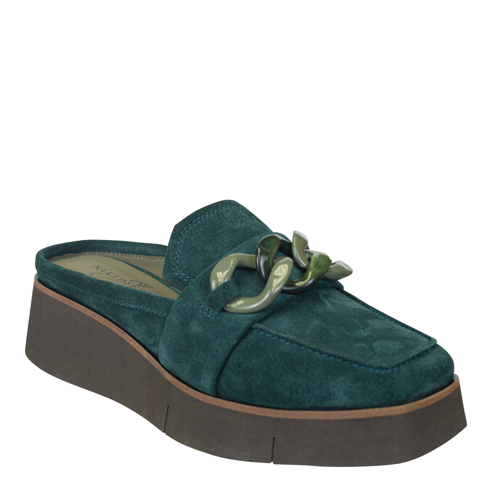 NAKED FEET - ELECT in EMERALD Platform Mules