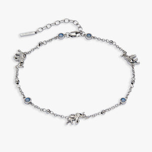 Elephant Inline Charm Anklet
