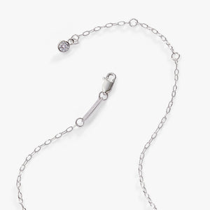 Initial J Precious Elongated Necklace