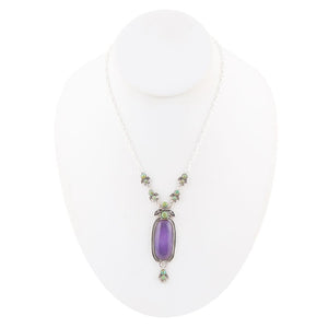 Emile Purple Quartz Sterling Silver Pendant Necklace