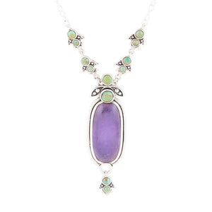 Emile Purple Quartz Sterling Silver Pendant Necklace