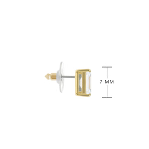 925 Princess Cut Earrings