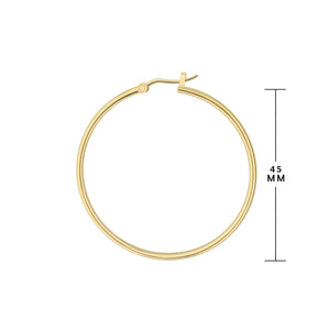 Plain Hoop Earrings