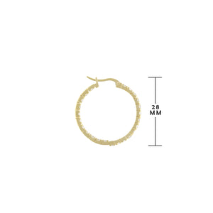 Pave Hoop Earrings