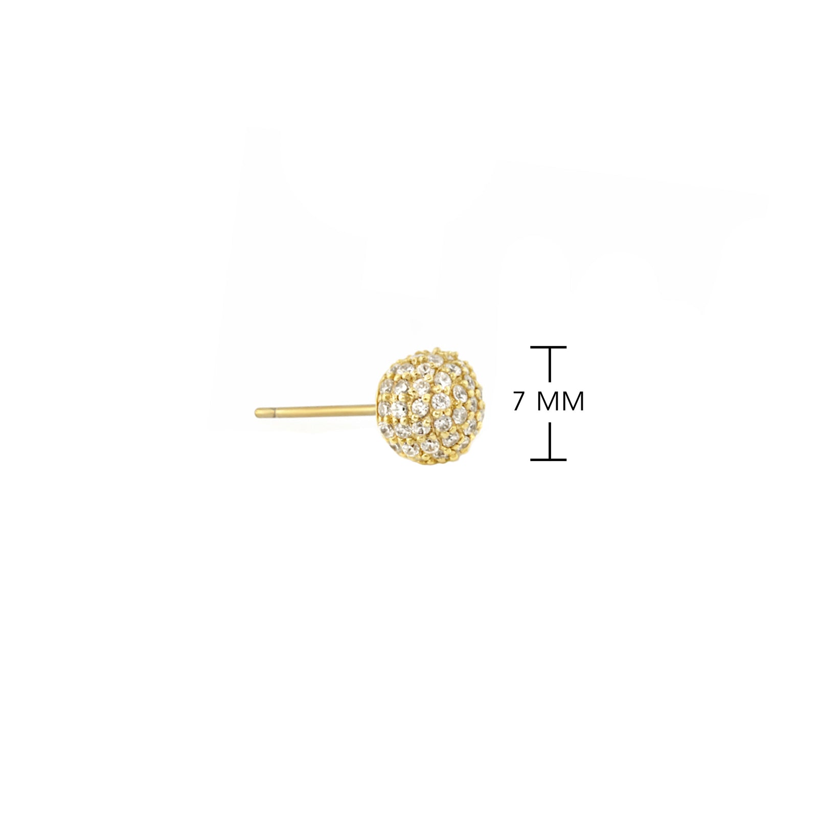 Glamour Pave .925 Earrings