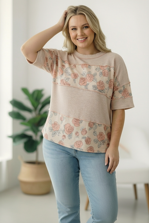 Roses are Red Colorblock Top