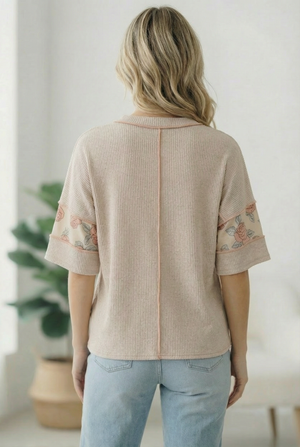 Roses are Red Colorblock Top