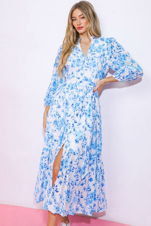 Spectacular Magic Woven Eyelet Midi Dress
