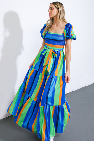 ALL ABOUT THE VIBE WOVEN MAXI DRESS