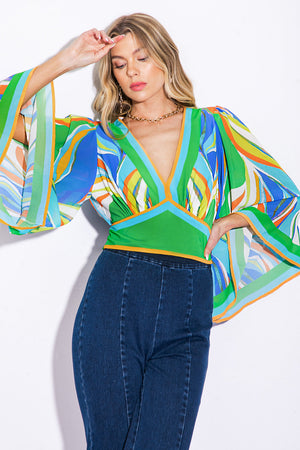 We Belong Together Woven Crop Top