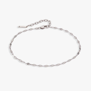 Multi Faceted Chain Anklet
