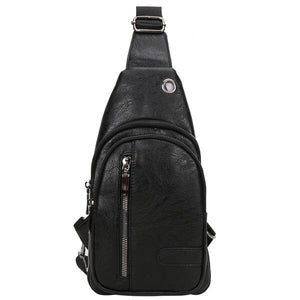 Fashion Sling Bag Backpack Fashion World BLACK one 
