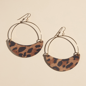 Fierce Leopard Aster Earrings