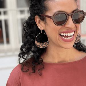 Fierce Leopard Aster Earrings