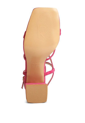 Fiorella Strappy Block Heel Sandals Rag Company 