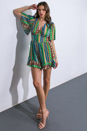 Refreshing Beauty Woven Romper