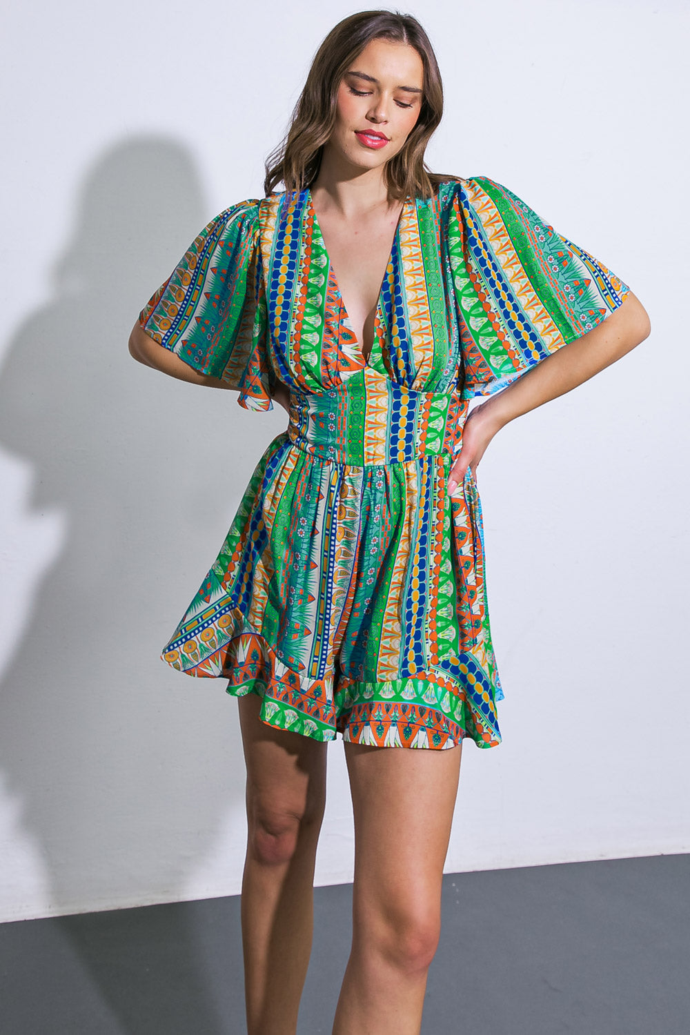 Refreshing Beauty Woven Romper