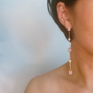 Five Stones Dangle Drop Earrings Ellison and Young 