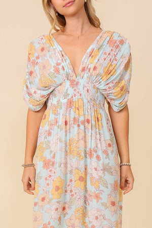 floral print brunch spring summer maxi sundress TIMING 