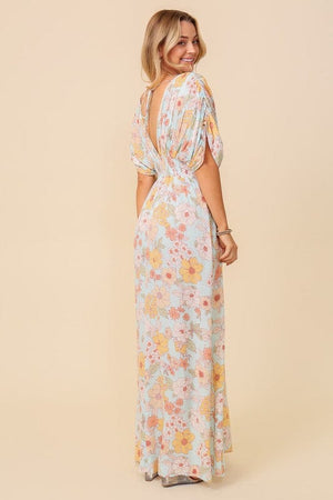 floral print brunch spring summer maxi sundress TIMING 