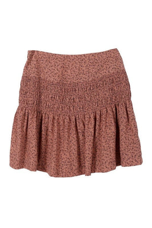 Floral smocked skirt Lilou 