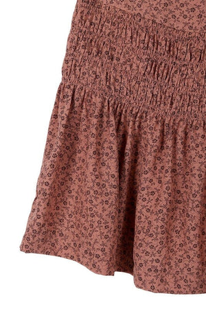 Floral smocked skirt Lilou 