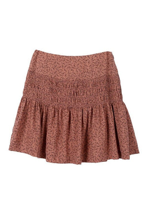 Floral smocked skirt Lilou 