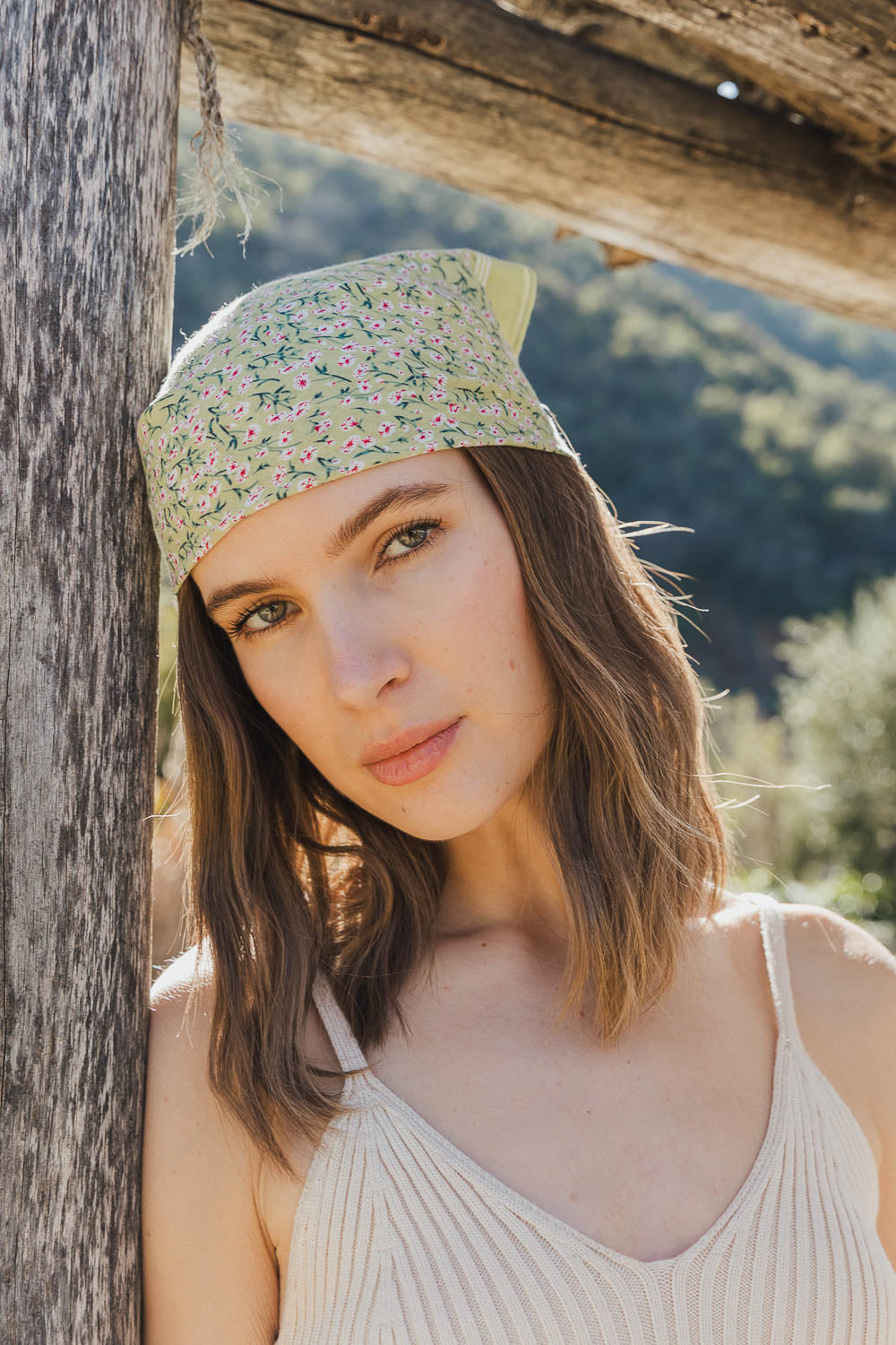 Flower Field Bandana Hats & Hair