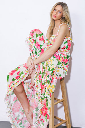 Pulling Heartstrings Woven Maxi Dress