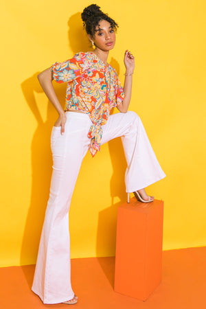 BETTER THIS WAY WOVEN TOP
