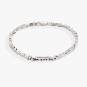 Follow Your Heart Stretch Bracelet