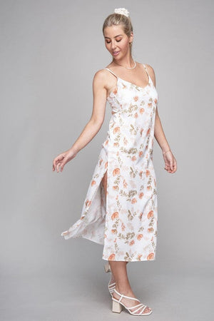 Frenchy Tied Backless Floral Cami Dress Nuvi Apparel 