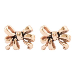 Gifted Golden Bow Post Earrings