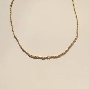 Gold Rope Chain Necklace