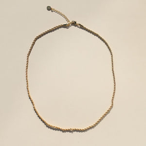 Gold Rope Chain Necklace