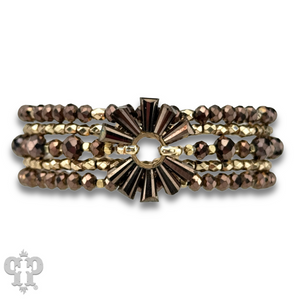 Bronze Mixed Bead Bracelet Set