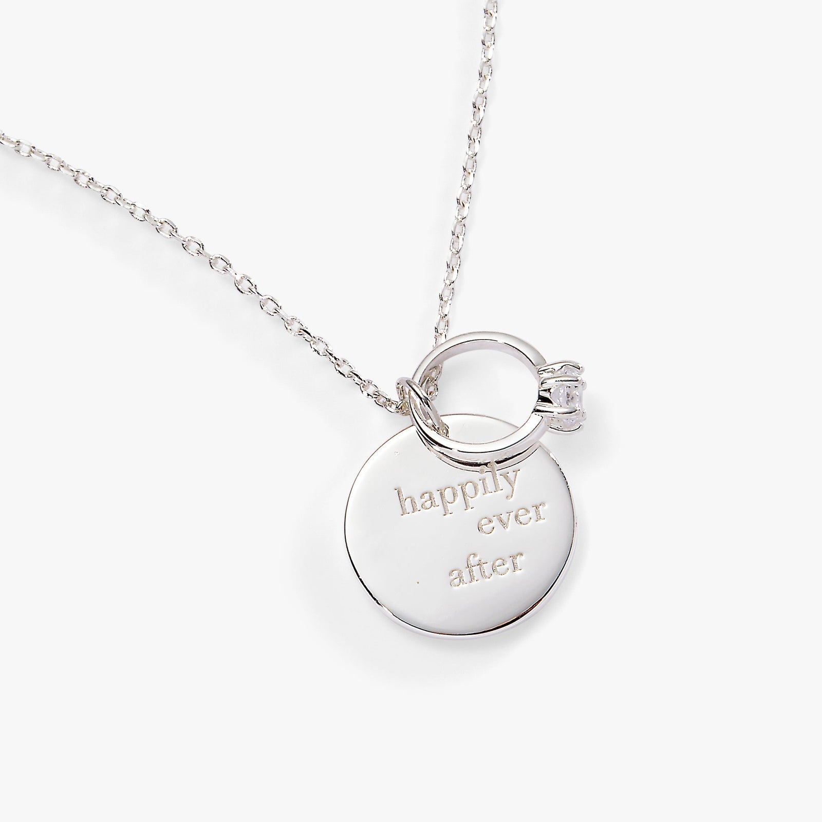 “Happily Ever After” Duo Charm Pendant Necklace