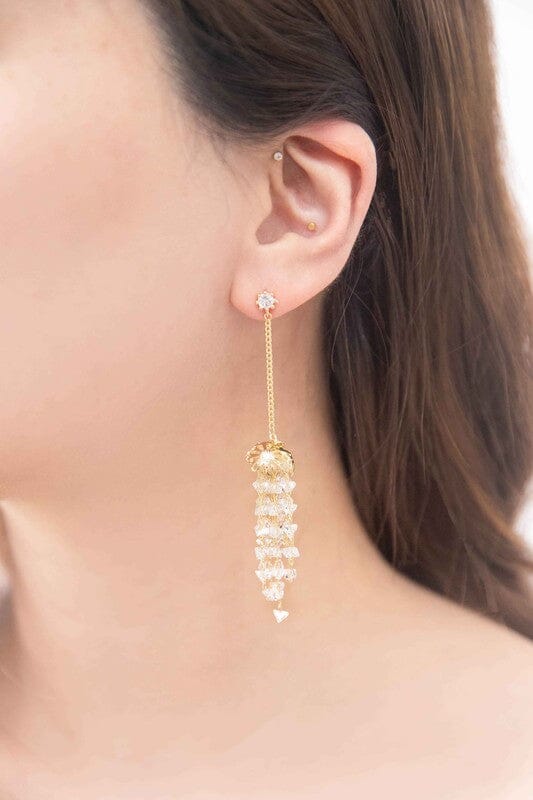 Harmony Drop Earrings Lovoda Gold OS 