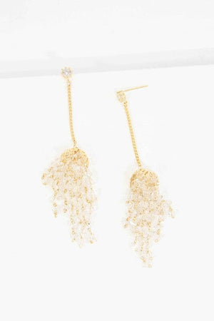 Harmony Drop Earrings Lovoda Gold OS 