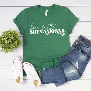 Here For The Shenanigans Tee or Sweatshirt