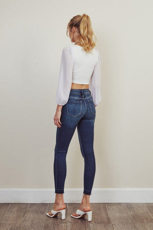 High Rise Ankle Skinny Jeans Kan Can USA 