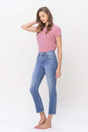 High Rise Slim Straight Jeans - Flying Monkey Flying Monkey 