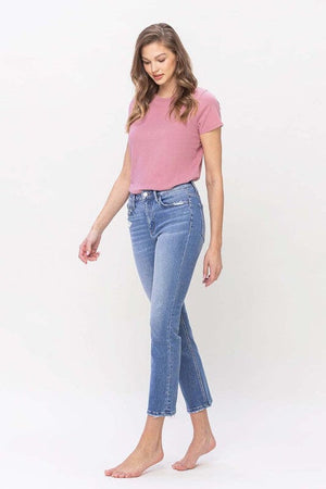 High Rise Slim Straight Jeans - Flying Monkey Flying Monkey 