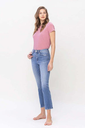 High Rise Slim Straight Jeans - Flying Monkey Flying Monkey 