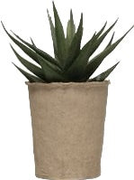 Faux Succulent in Paper Pot