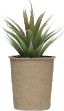 Faux Succulent in Paper Pot