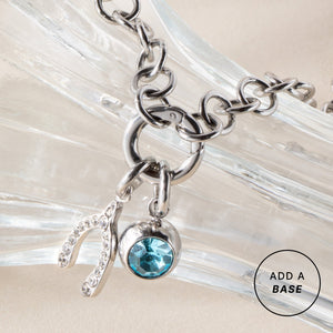 Pave Wishbone Interchangeable Charm