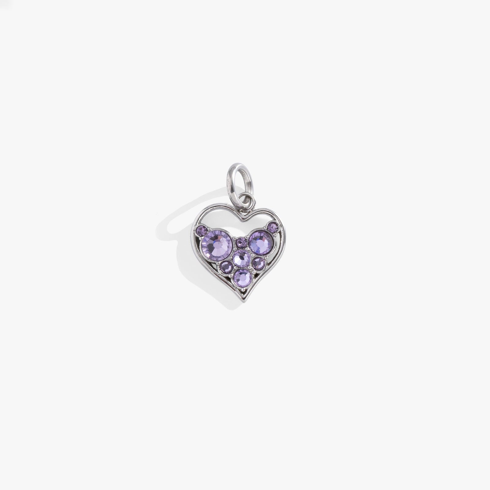 Crystal Heart Interchangeable Charm