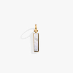 Mother of Pearl Gemstone Interchangeable Bar Charm
